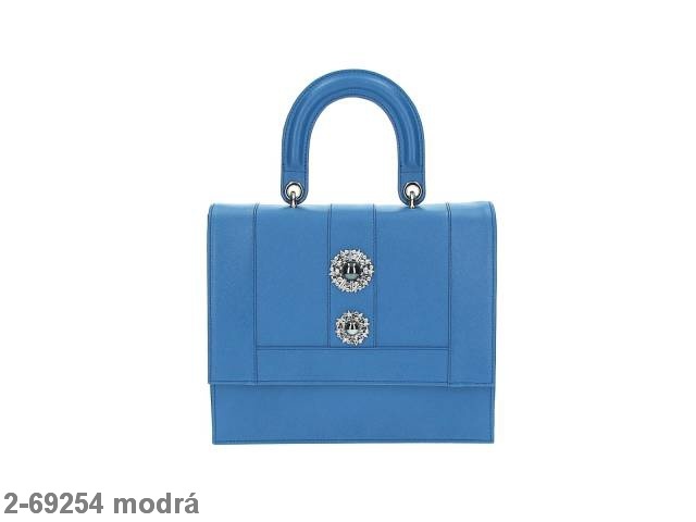 dámská kožená kabelka - casual modrá